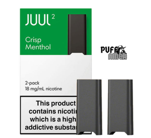 juul2 crisp menthol puffamca