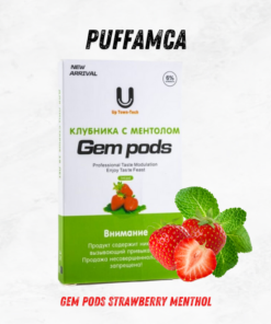 Gem Pods strawbeery menthol Juul Pod Kartuş - puffamca