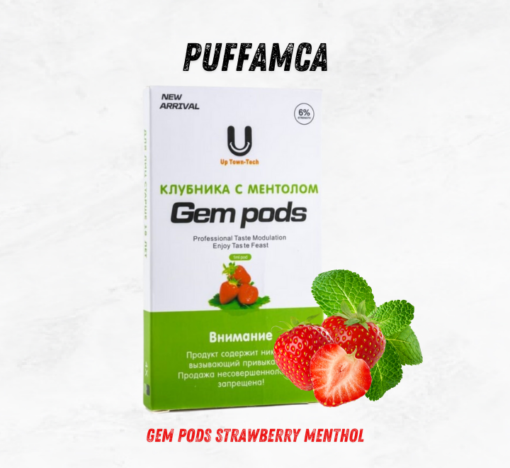 Gem Pods strawbeery menthol Juul Pod Kartuş - puffamca