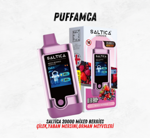 Saltica 20000 mixed berries puff sipariş ver - puffamca