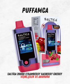 Saltica 20000 strawberry rasberry cherry puff sipariş ver - puffamca